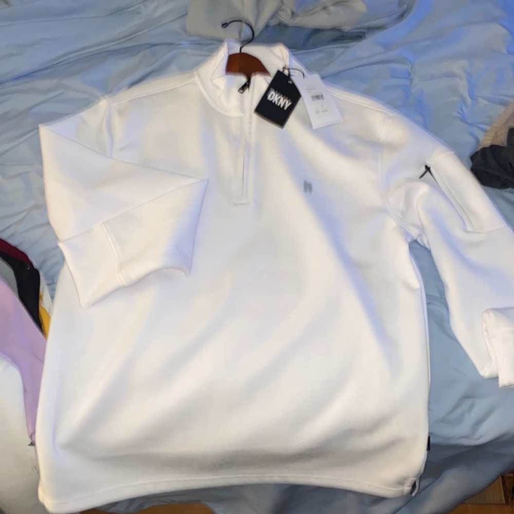 DKNY white long sleeve size medium